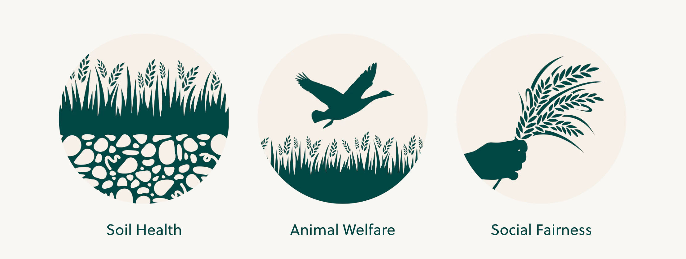 Soil Health, Animal Welfare, Social Fairness