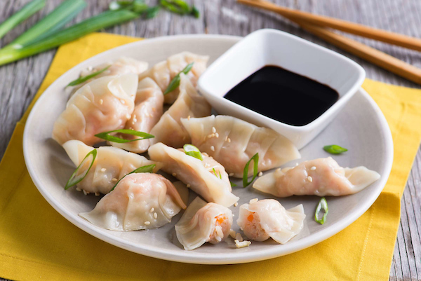 Shrimp and Brown Rice Potstickers