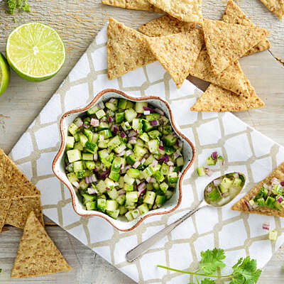 Cucumber Salsa With Honey And Lime