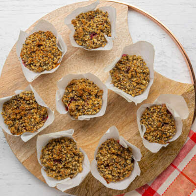 Raspberry Quinoa Breakfast Muffins
