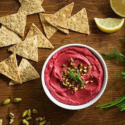Ruby Red Beet Dip With Pistachios
